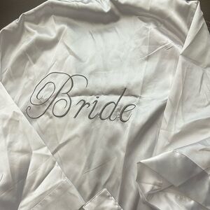 Silk bride robe